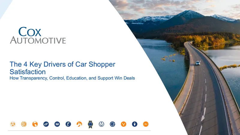 Key Drivers of Car Shopper Satisfaction Study