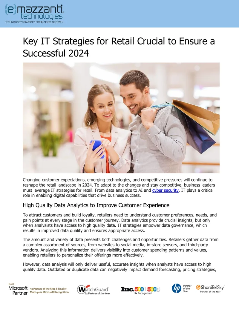 IT Strategies for Retail Success in 2024
