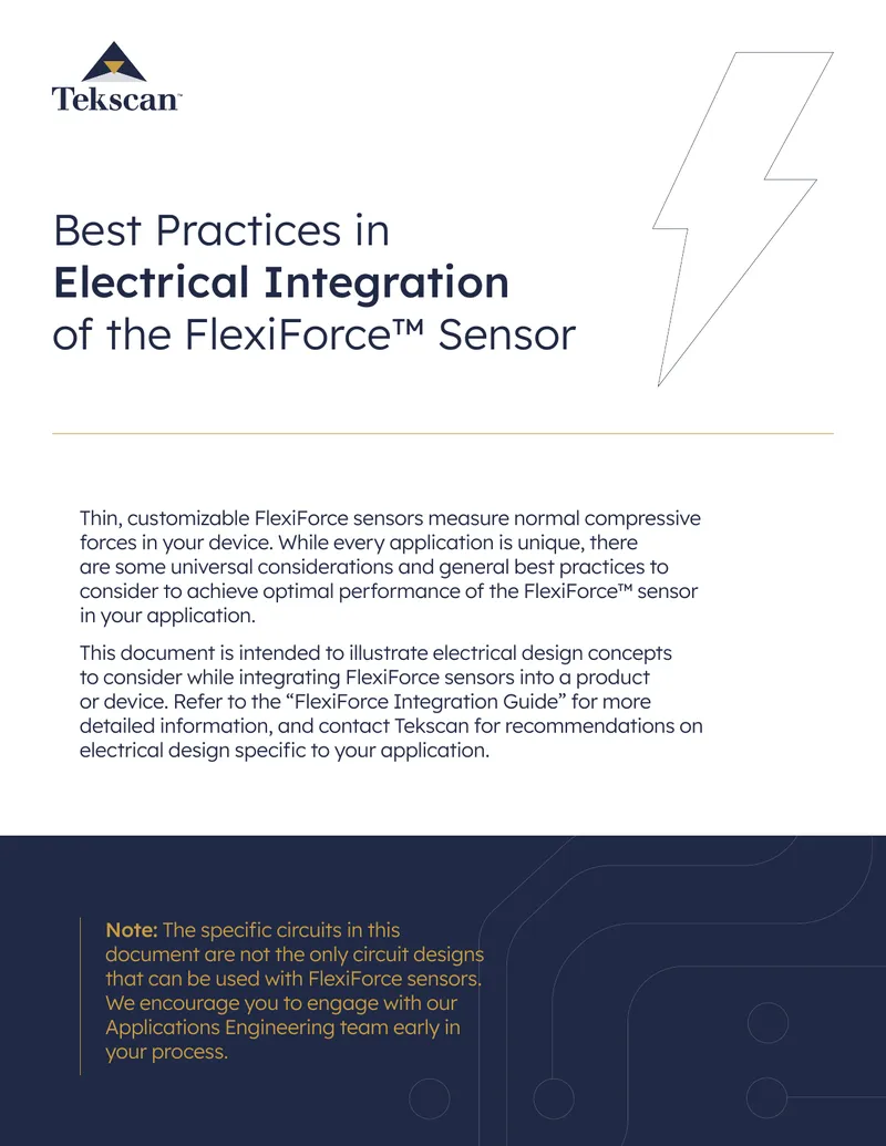 Best Practices in Electrical Integration of FlexiForce Sensors