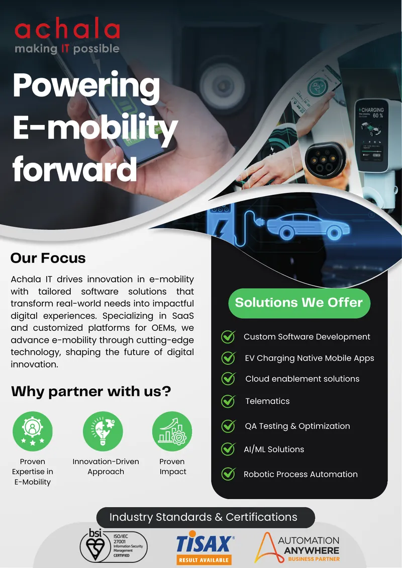 E-Mobility Software Solutions Overview