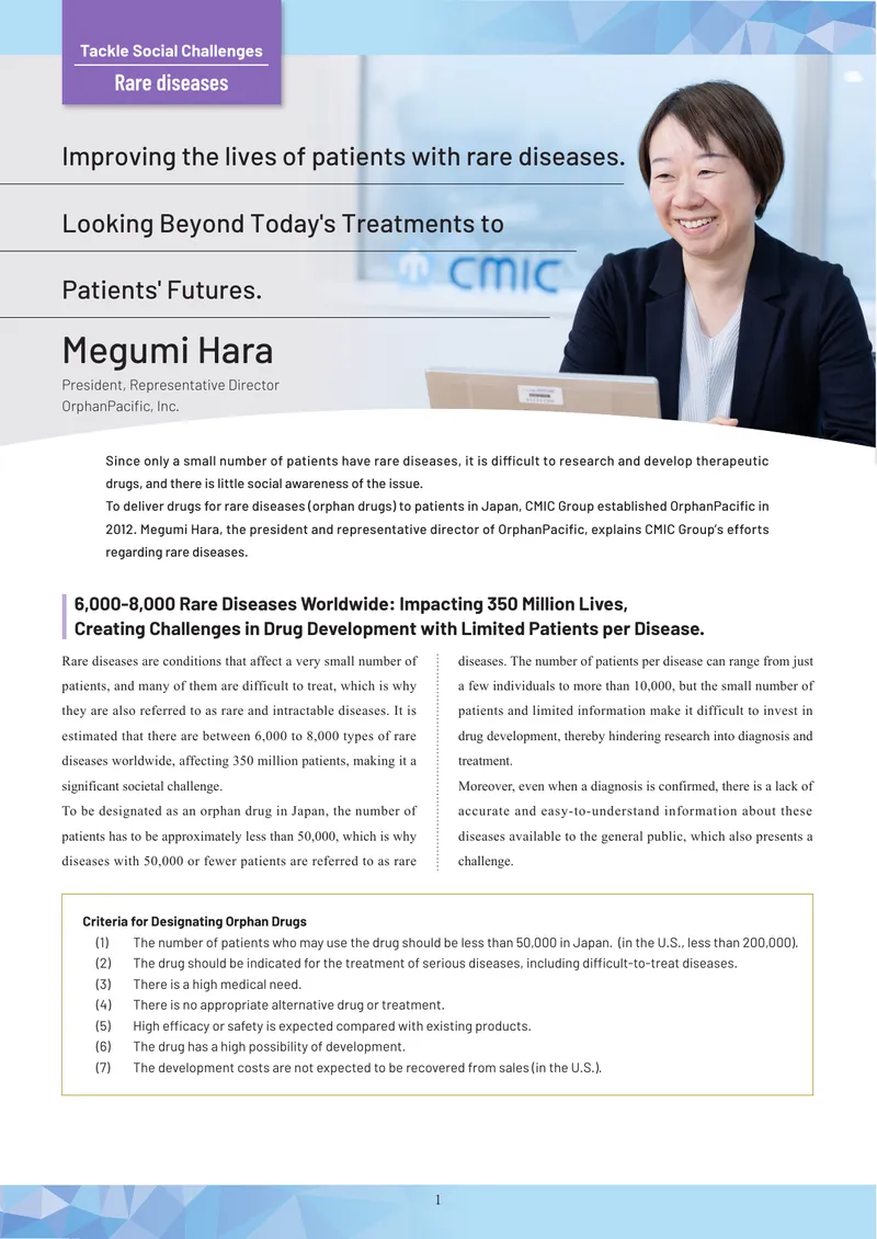 Orphan Drug Development and Challenges in Japan