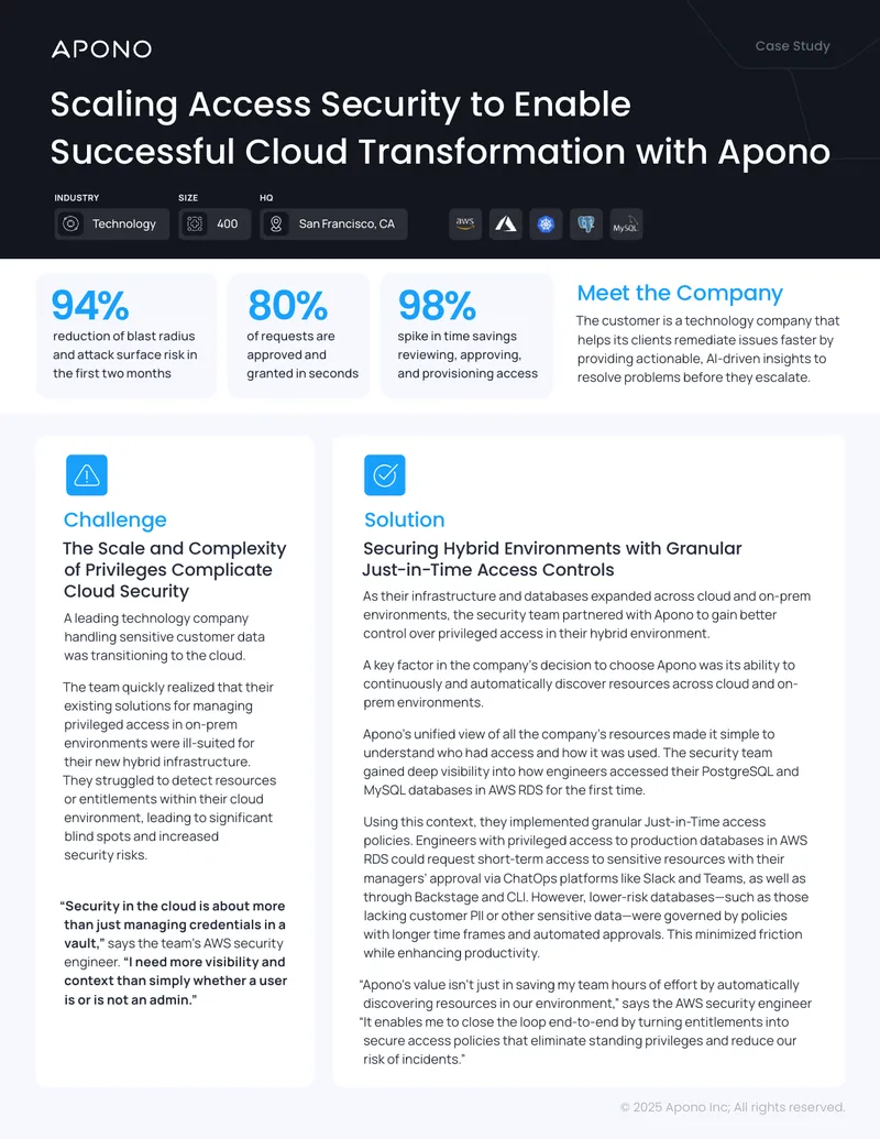 Scaling Access Security for Cloud Transformation