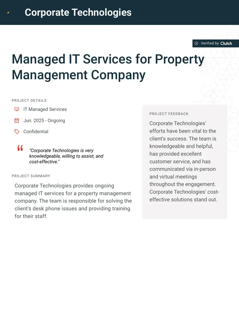 Managed IT Services for Property Management Company