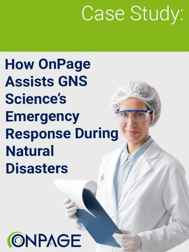 OnPage Implementation for GNS Science Communication