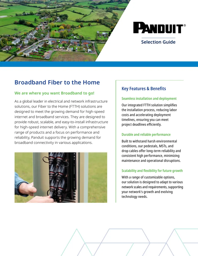 Broadband Fiber to the Home Selection Guide