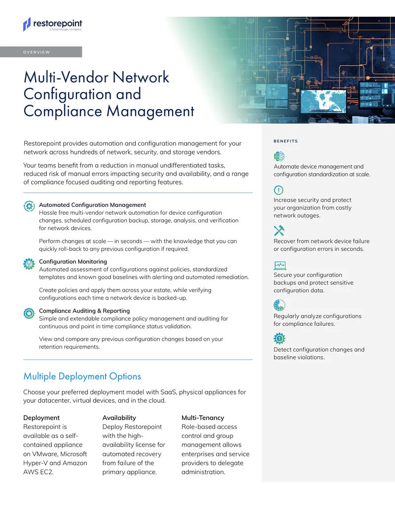 Multi-Vendor Network Configuration Management Guide