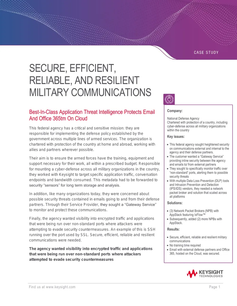 Military Communications Security Enhancement Case Study