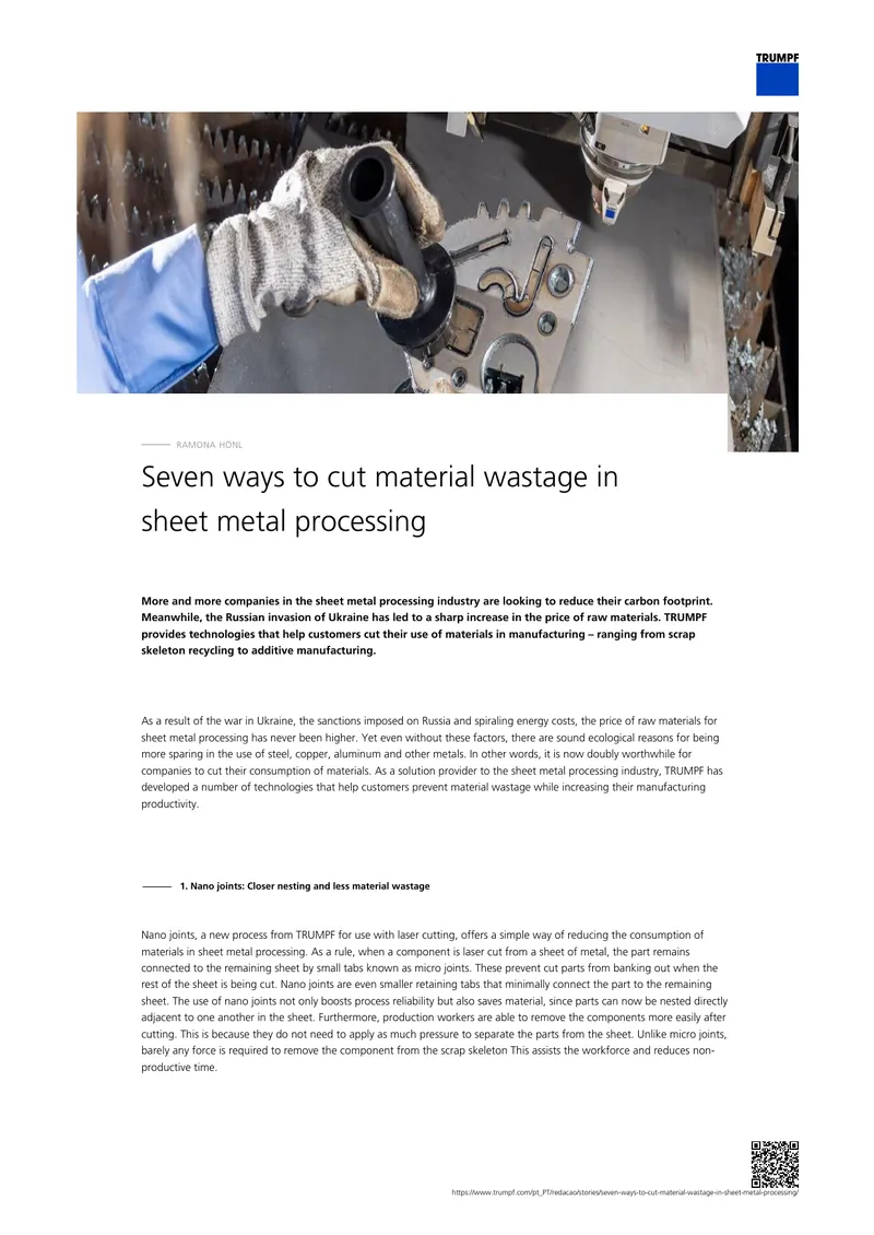 Seven Strategies to Reduce Material Wastage in Sheet Metal Processing