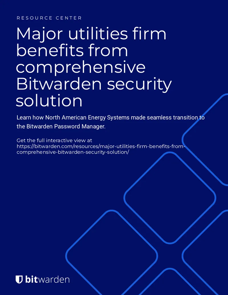North American Energy Systems Password Management Transition