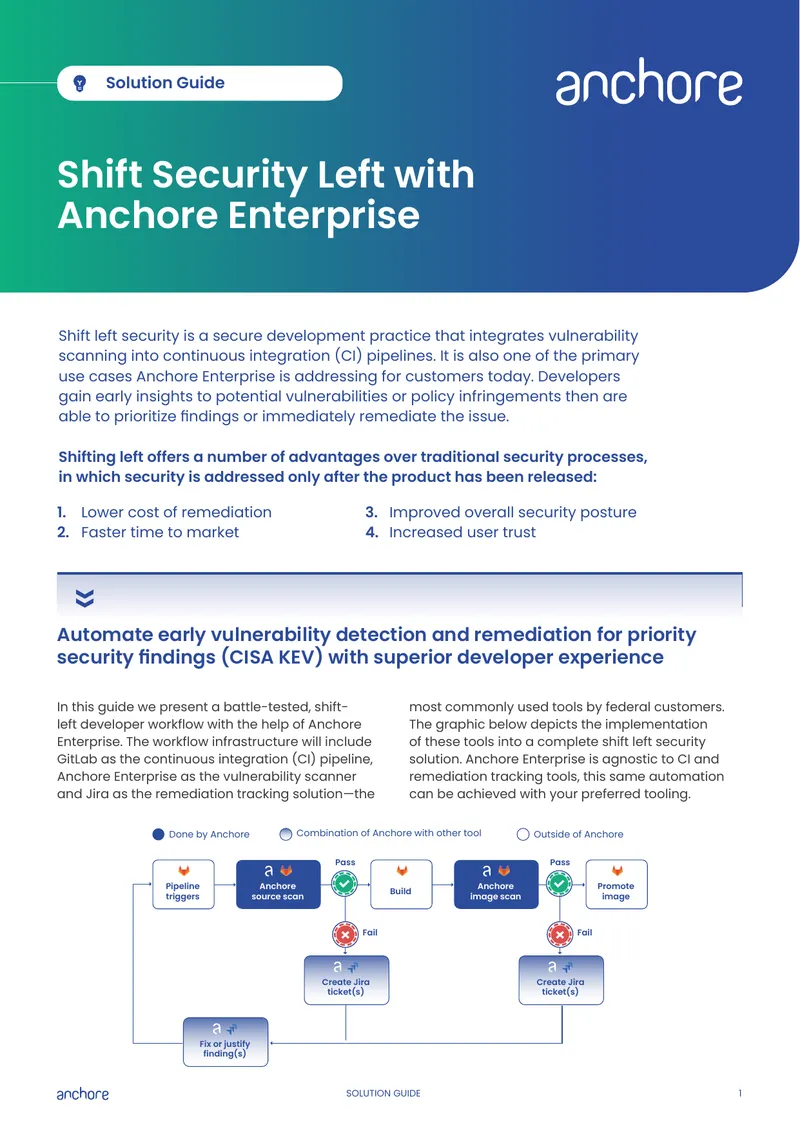 Integrating Anchore Enterprise into CI Pipelines
