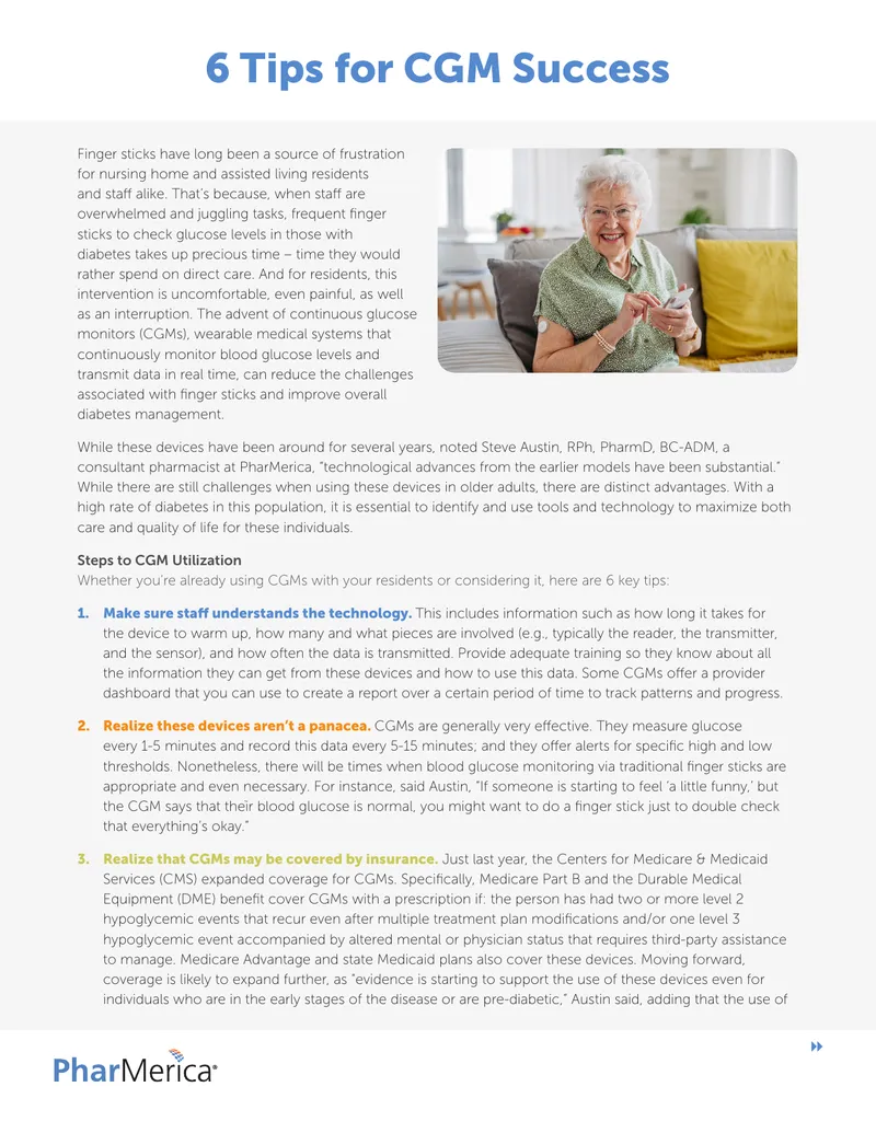 Tips for Successful Continuous Glucose Monitor Utilization