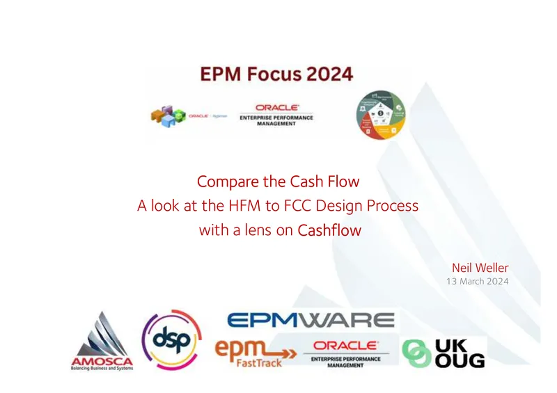 Cash Flow Reporting Design Process Overview