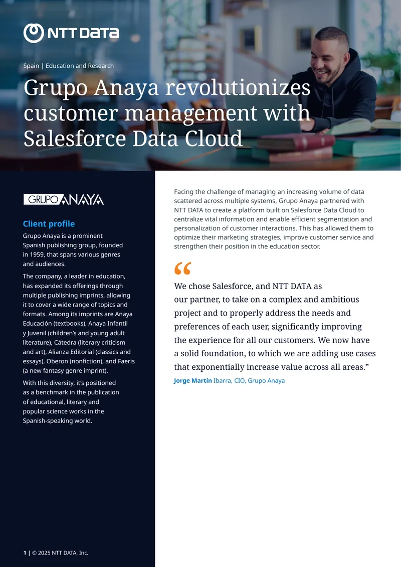 Grupo Anaya Customer Management Transformation