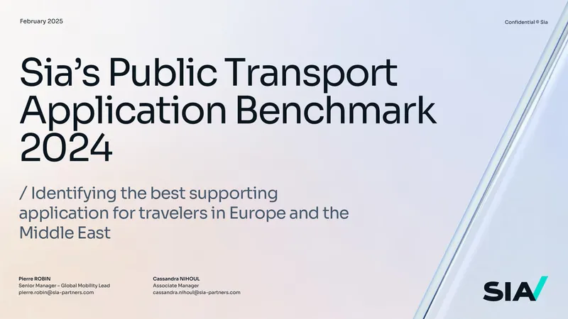 Public Transport Application Benchmark 2024
