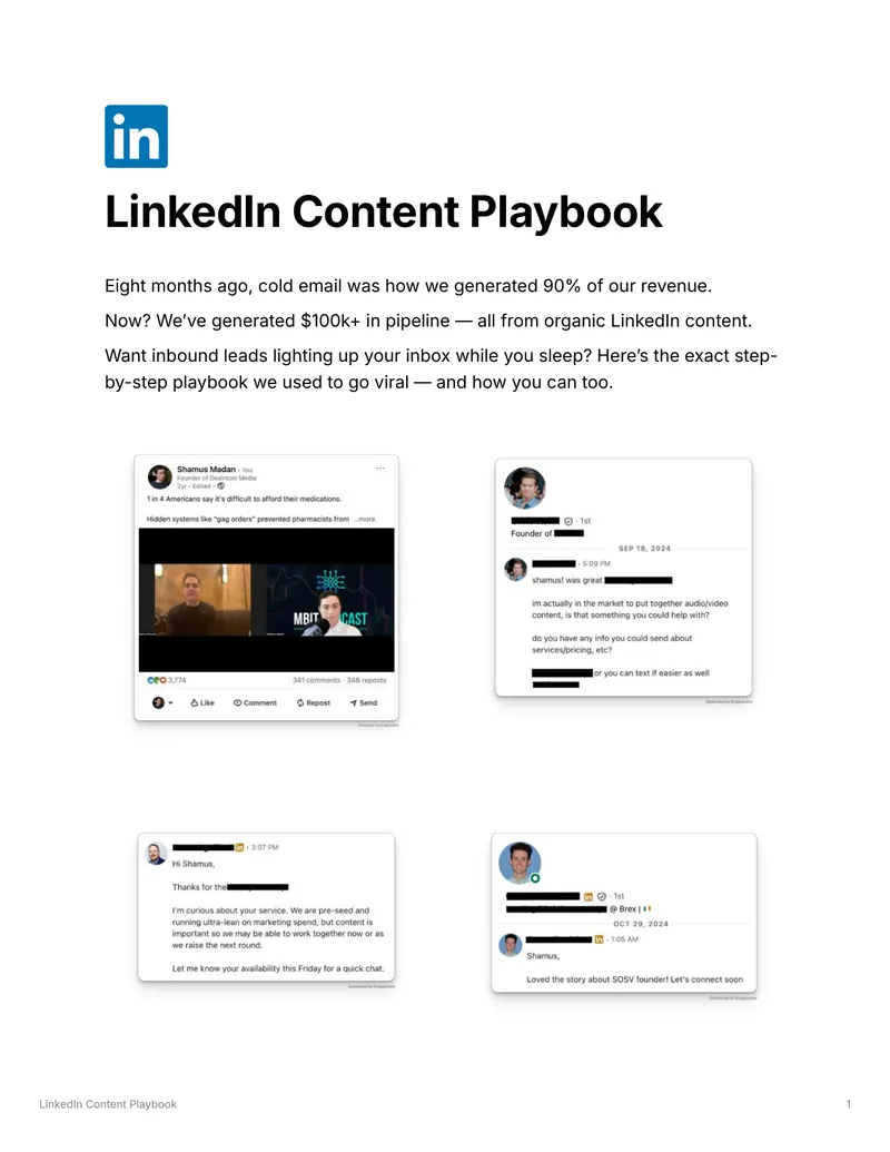 LinkedIn Content Playbook for Founders