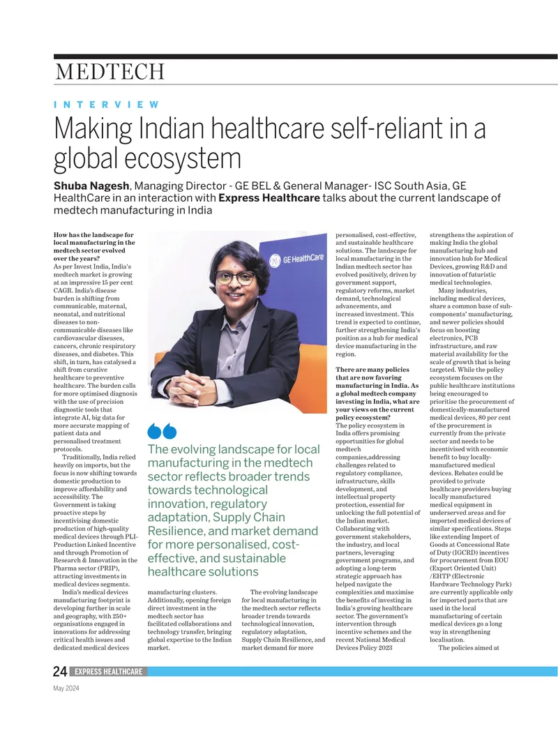 Evolution of Local Manufacturing in India's Medtech Sector