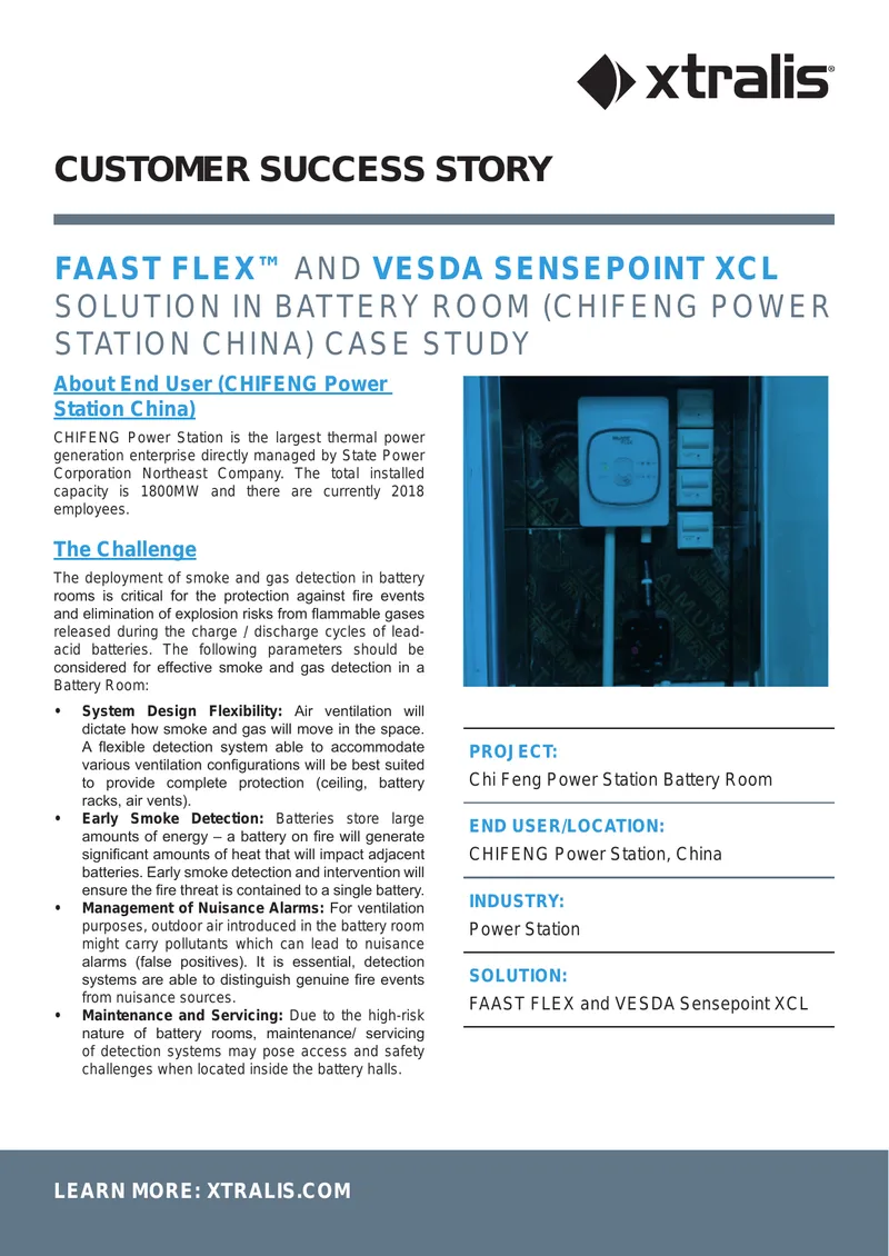 FAAST FLEX and VESDA Sensepoint XCL Solution Case Study