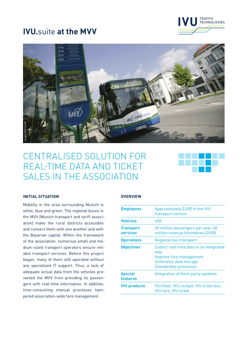 Centralized Real-Time Data Integration for MVV