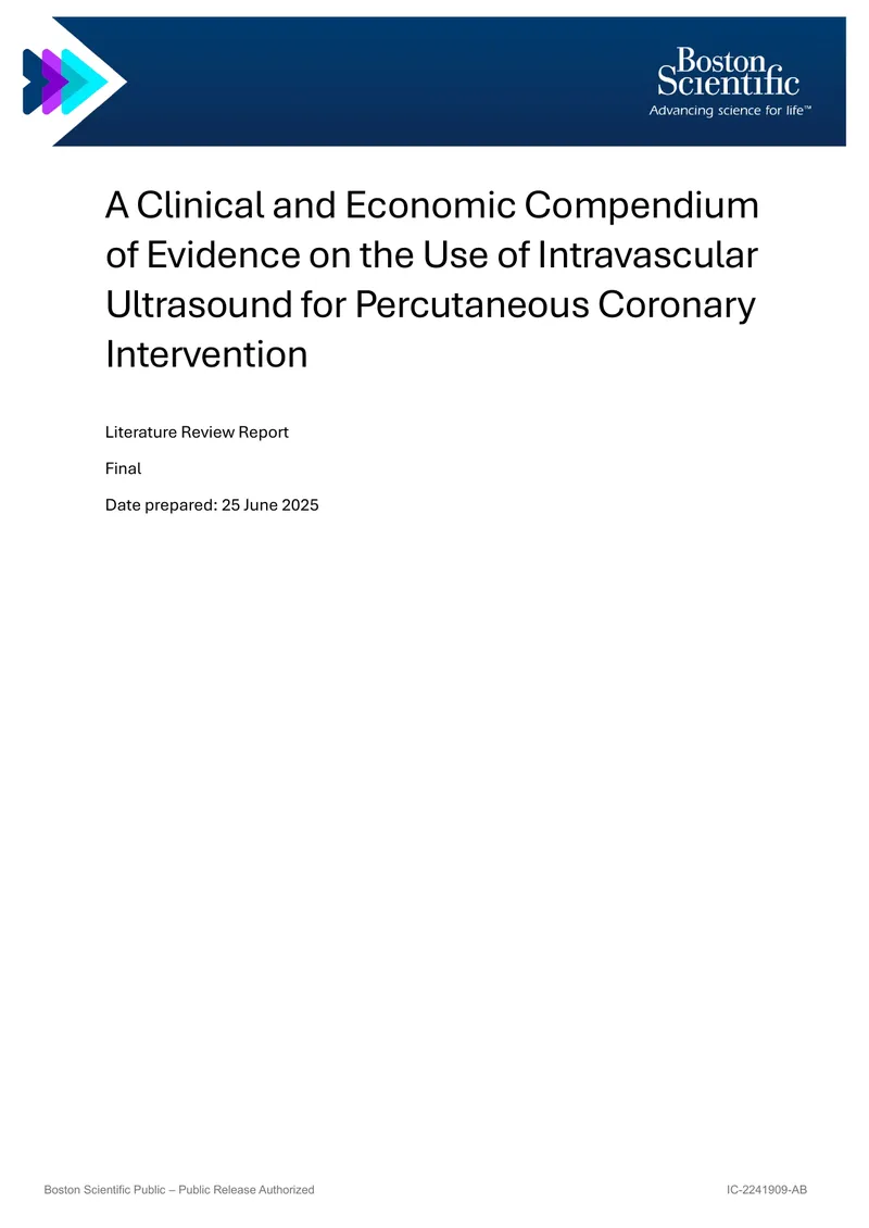 Clinical and Economic Compendium of Intravascular Ultrasound Evidence