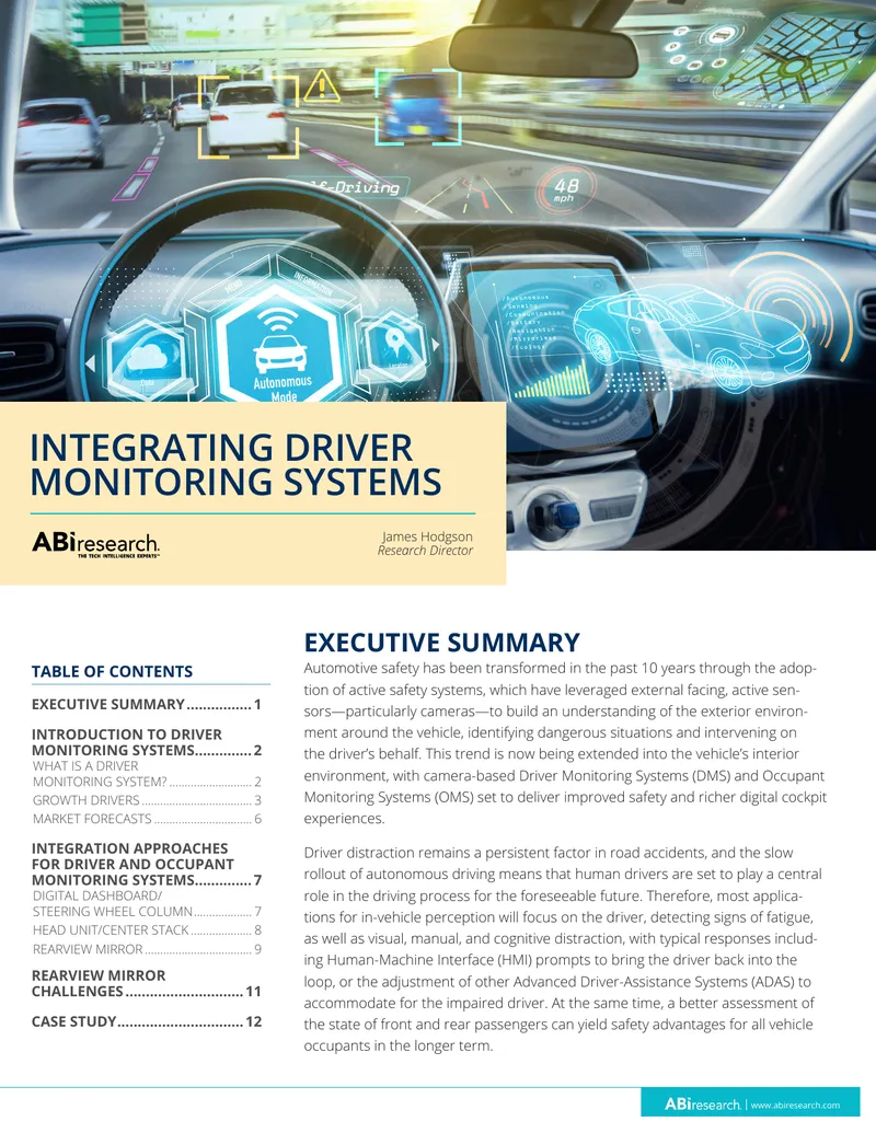 Integrating Driver Monitoring Systems in Vehicles
