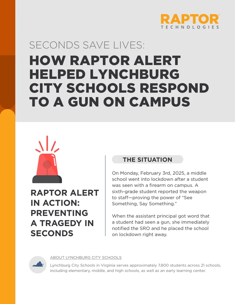 Raptor Alert Implementation in Lynchburg City Schools