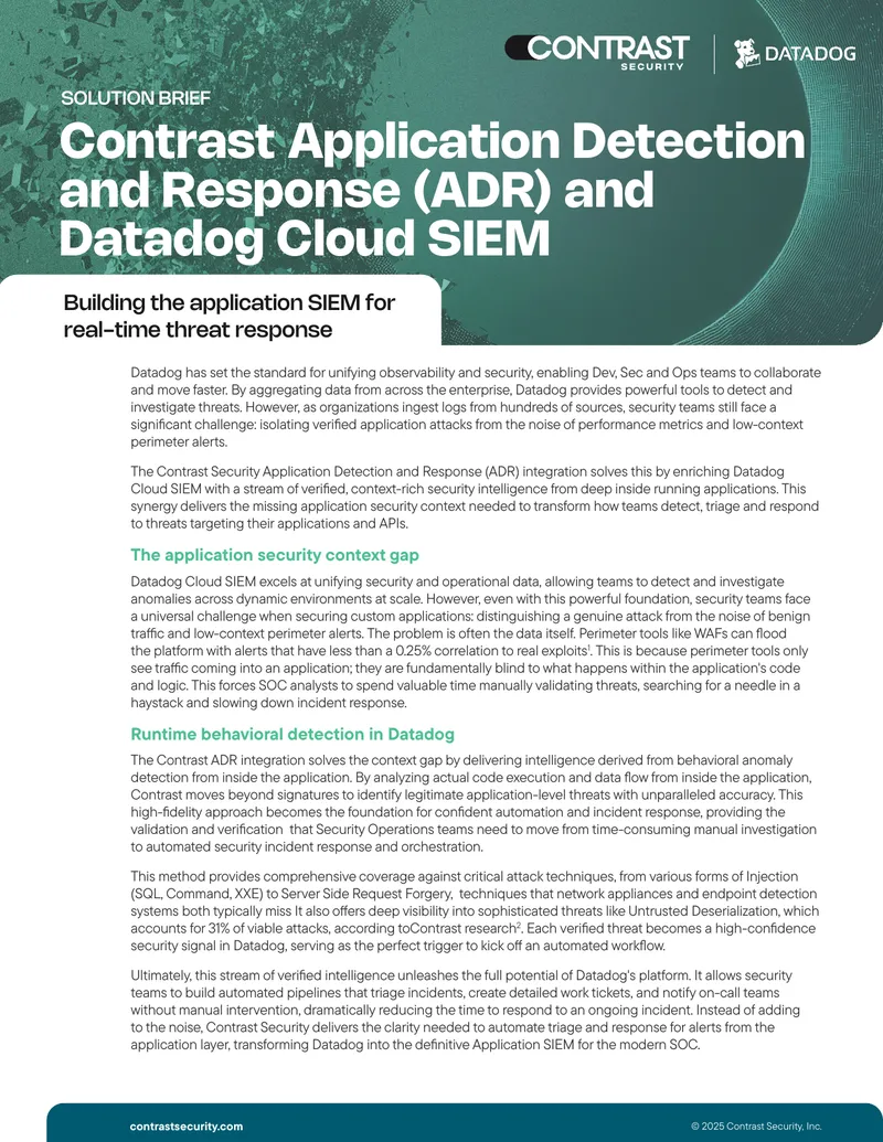 Building the Application SIEM for Real-Time Threat Response
