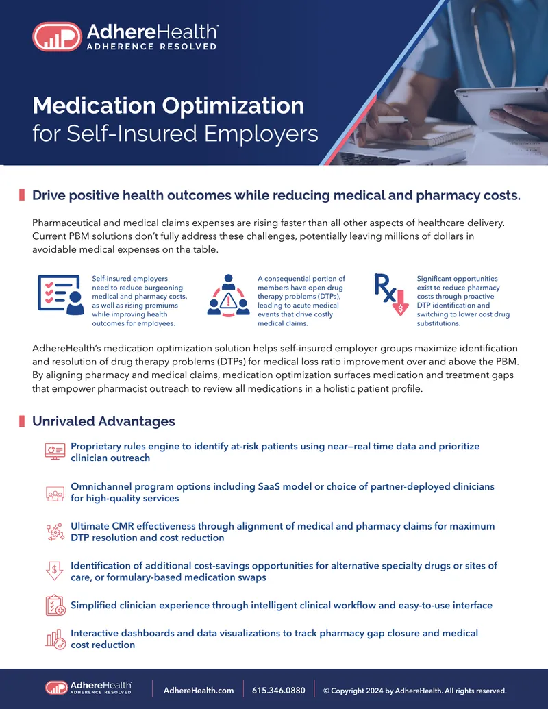 Medication Optimization for Self-Insured Employers