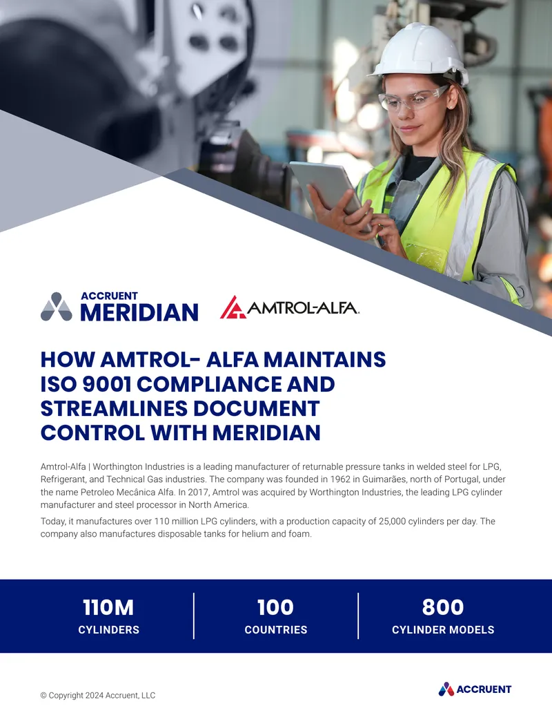 Document Control and Compliance Management at Amtrol-Alfa
