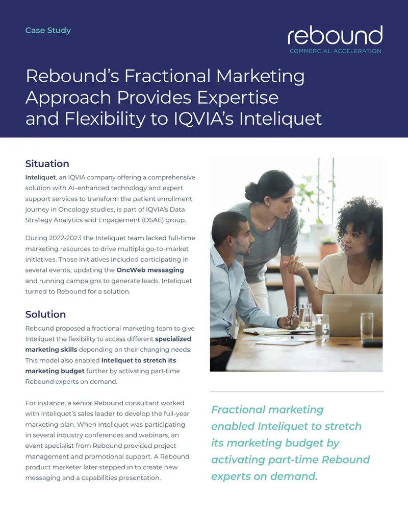Rebound's Fractional Marketing Approach for Inteliquet