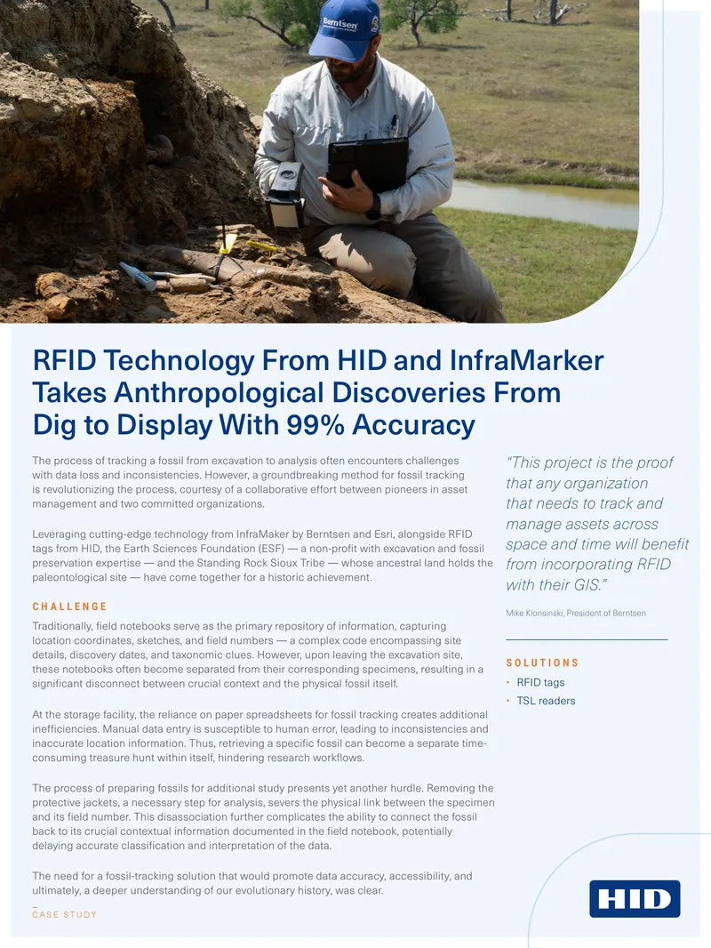 RFID Technology for Fossil Tracking and Preservation