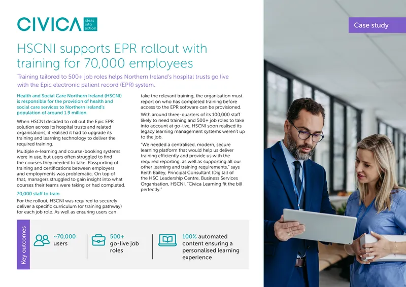 HSCNI Epic EPR Training Implementation Case Study