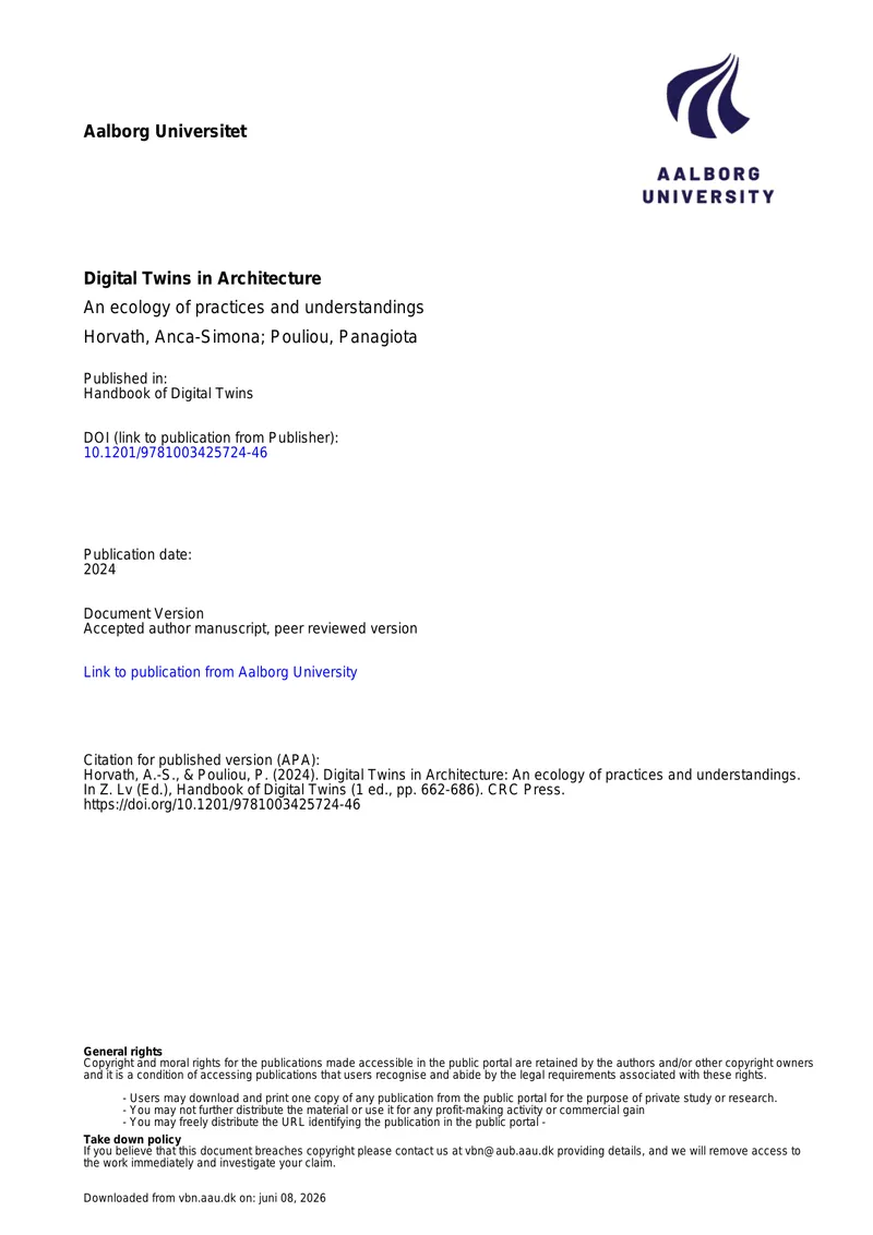 Digital Twins in Architecture Practices and Understandings