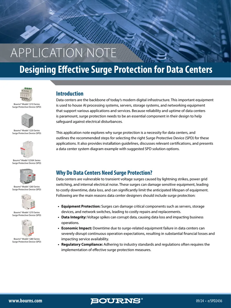 Designing Effective Surge Protection for Data Centers