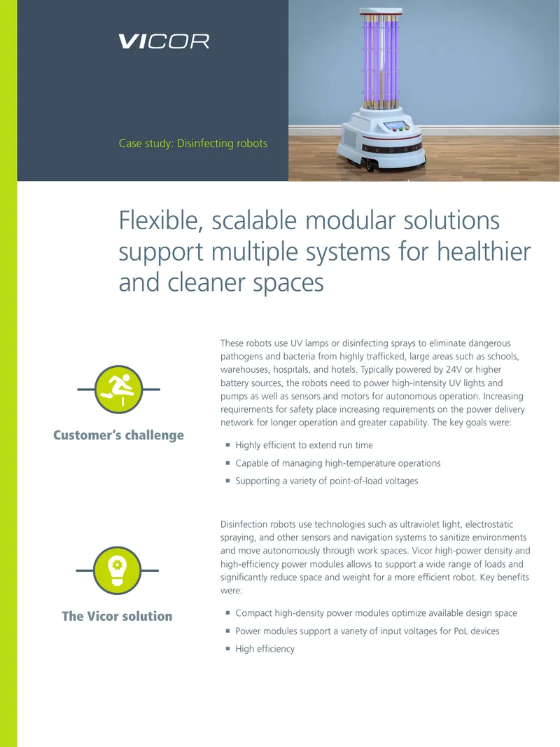 Disinfecting Robots Power Delivery Network Case Study