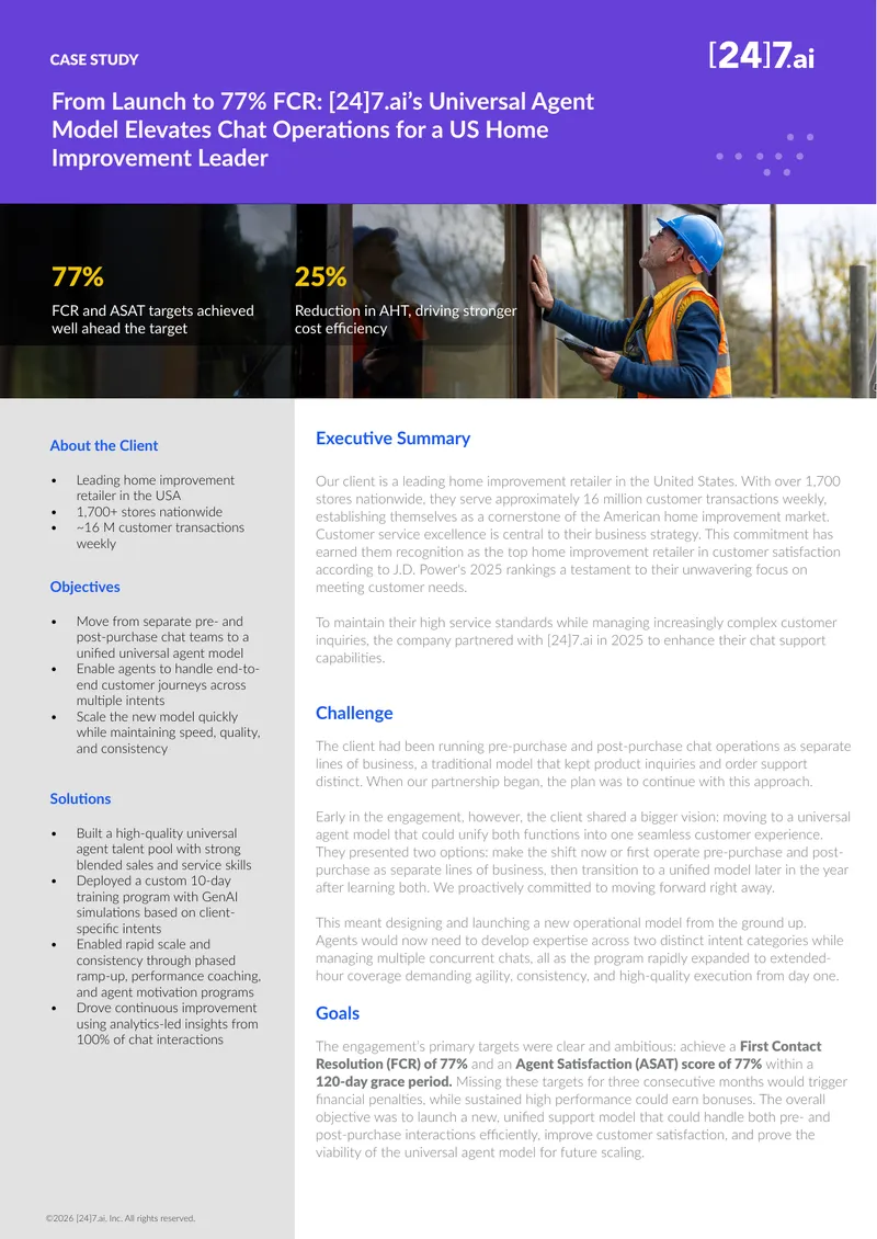Universal Agent Model Implementation Case Study