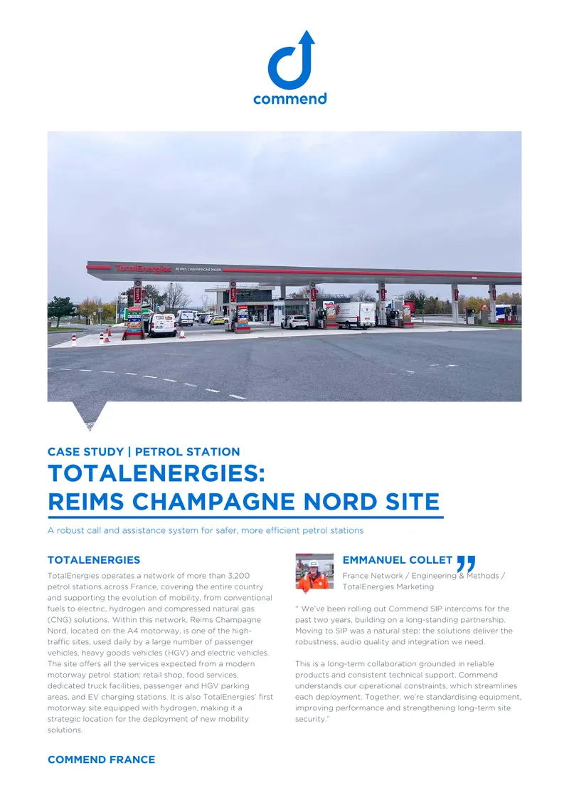 TotalEnergies Reims Champagne Nord Case Study
