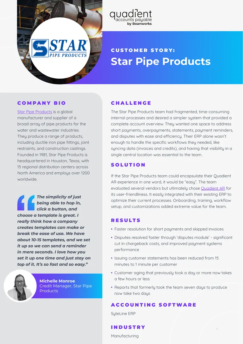 Customer Story of Star Pipe Products