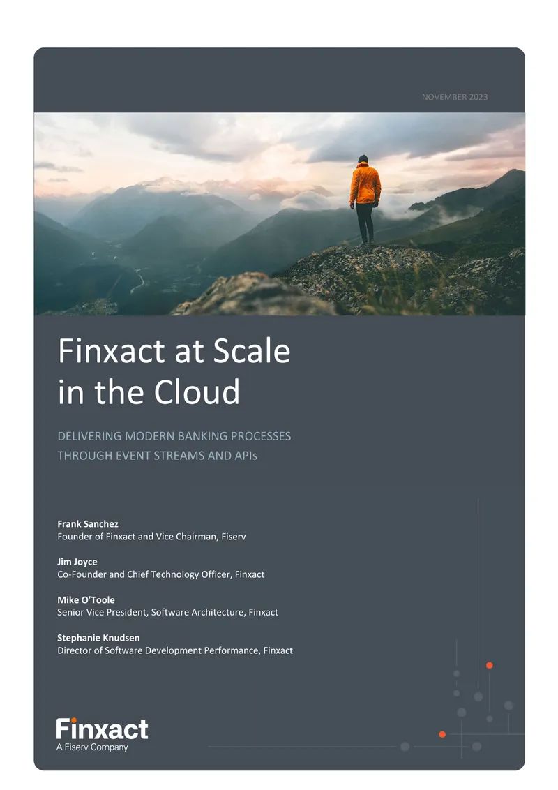 Finxact Performance Testing in Cloud Environments