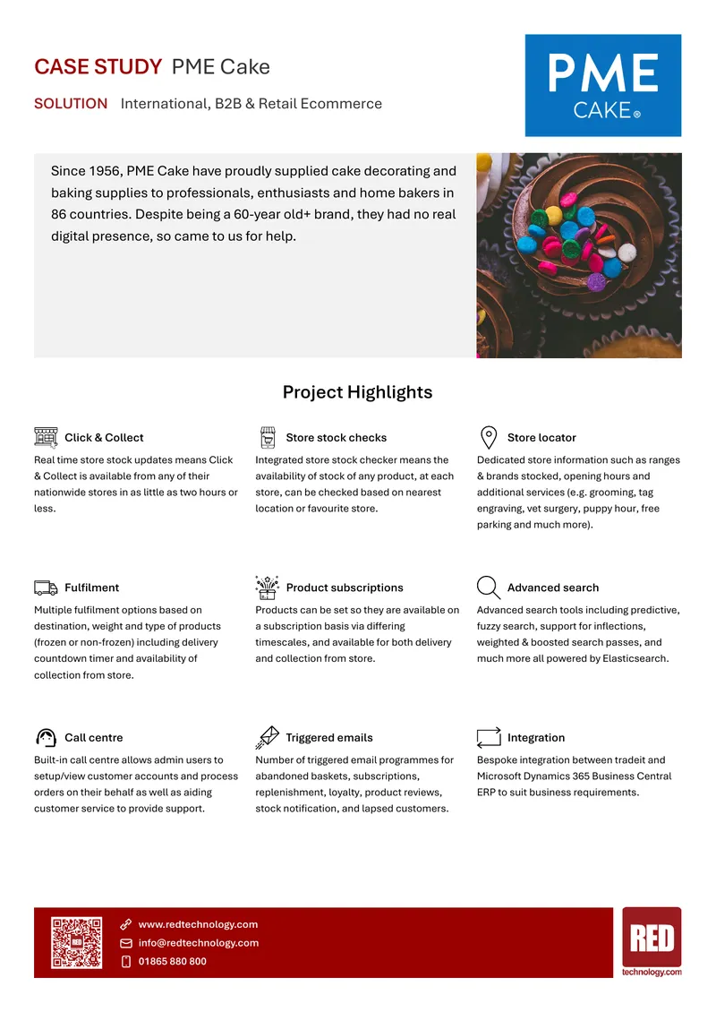 PME Cake Ecommerce Transformation Case Study