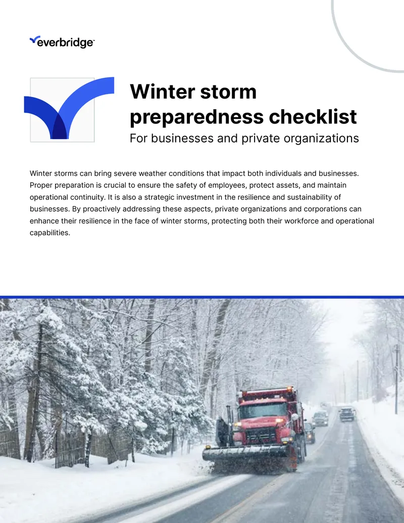 Winter Storm Preparedness Checklist for Businesses
