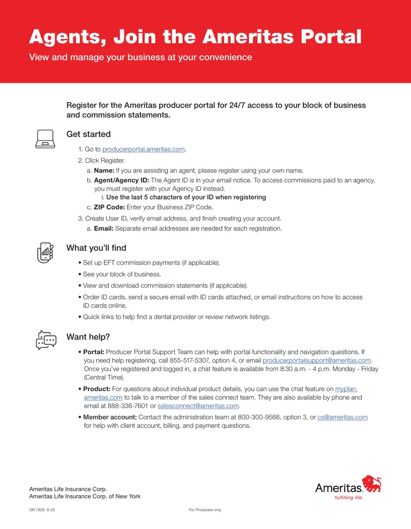 Ameritas Producer Portal Registration Guide