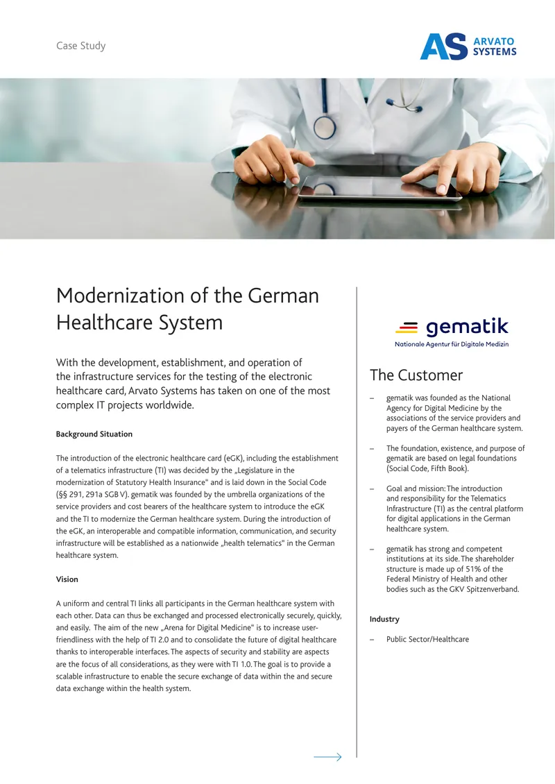 Telematics Infrastructure Development in German Healthcare
