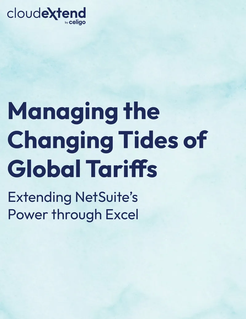 Managing Global Tariffs with NetSuite and Excel Integration