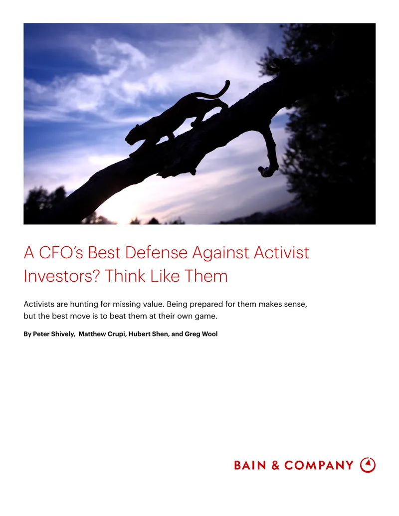 CFO Strategies Against Activist Investor Campaigns
