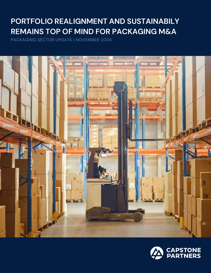 Packaging Sector Update on M&A Activity
