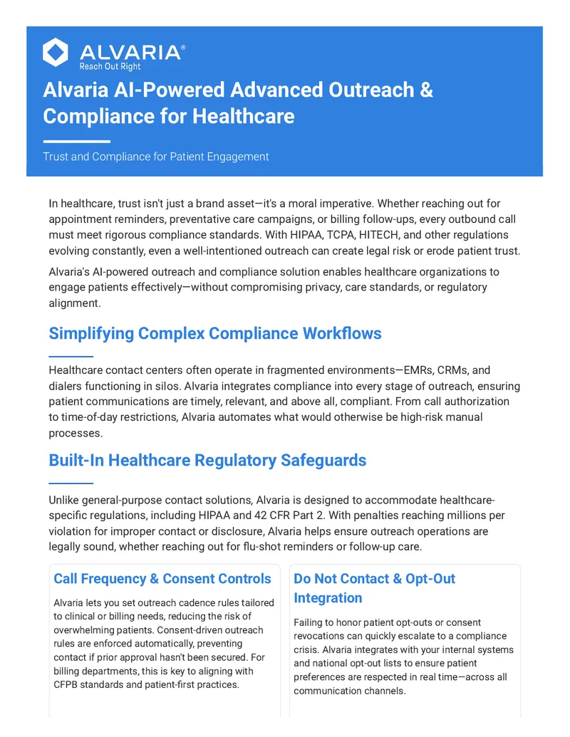 AI-Powered Compliance Solution for Healthcare Outreach