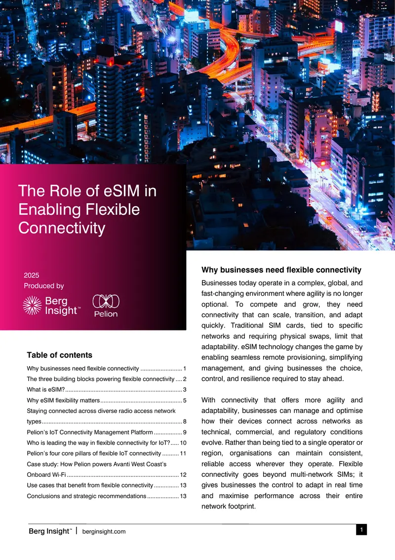 Flexible Connectivity and eSIM Technology Overview