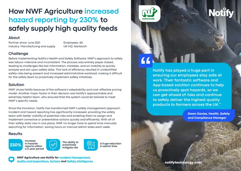 NWF Agriculture Health and Safety Software Implementation