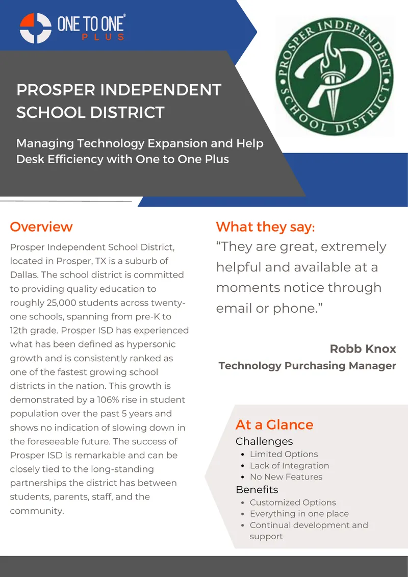 Managing Technology Expansion in Prosper ISD