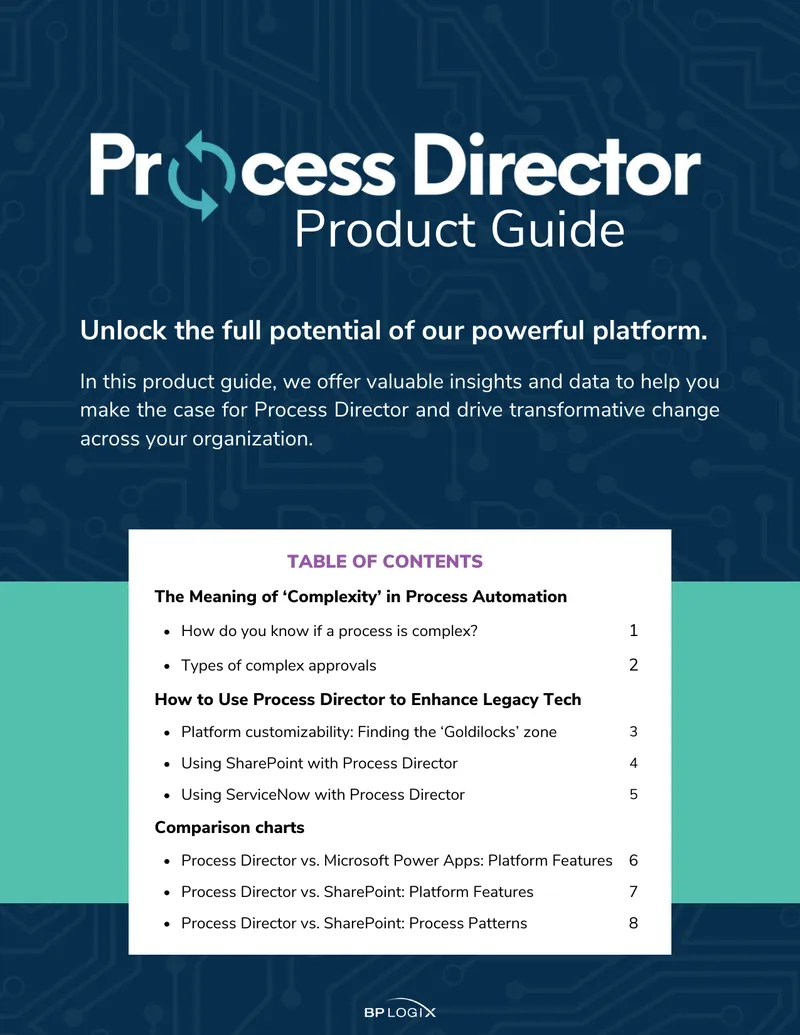 Process Director Product Guide for Complex Automation